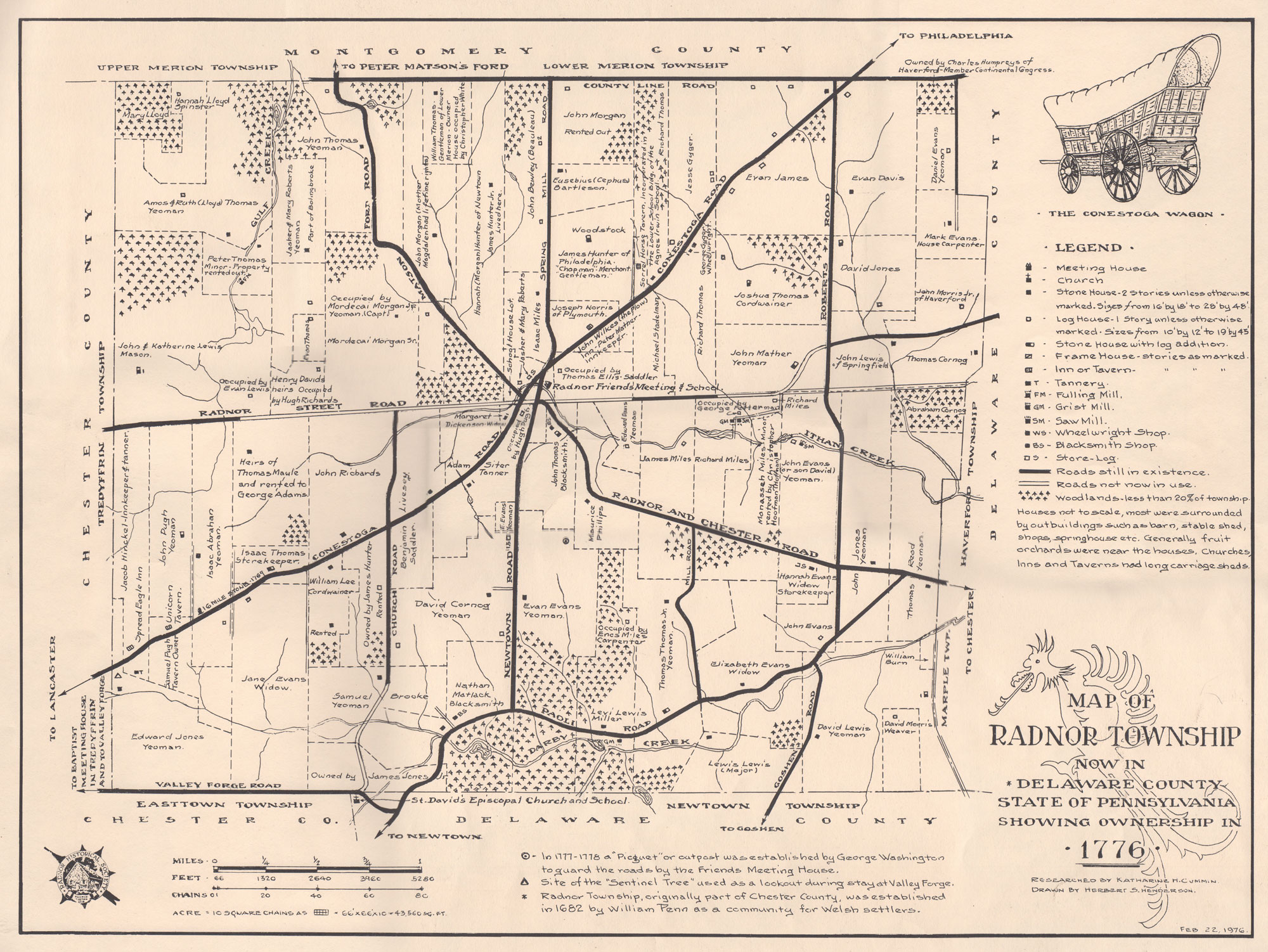 1776 map (drawn 1976)